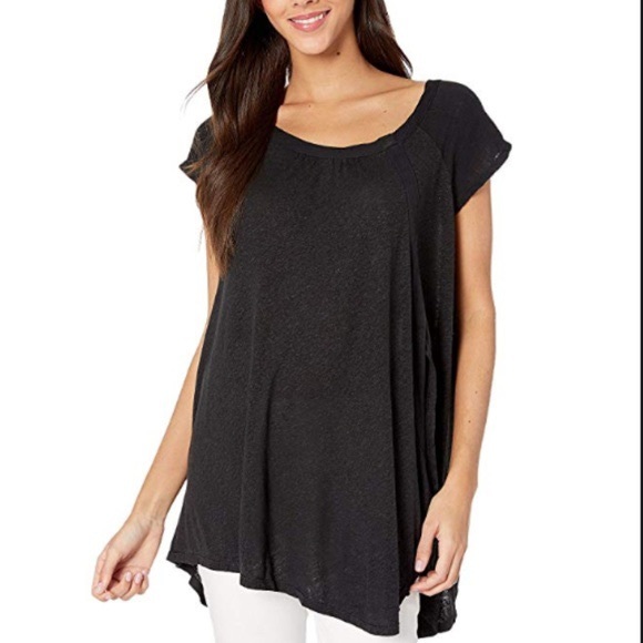 Free People Tops - Free People Keep it Casual Side Slit Oversized Tee